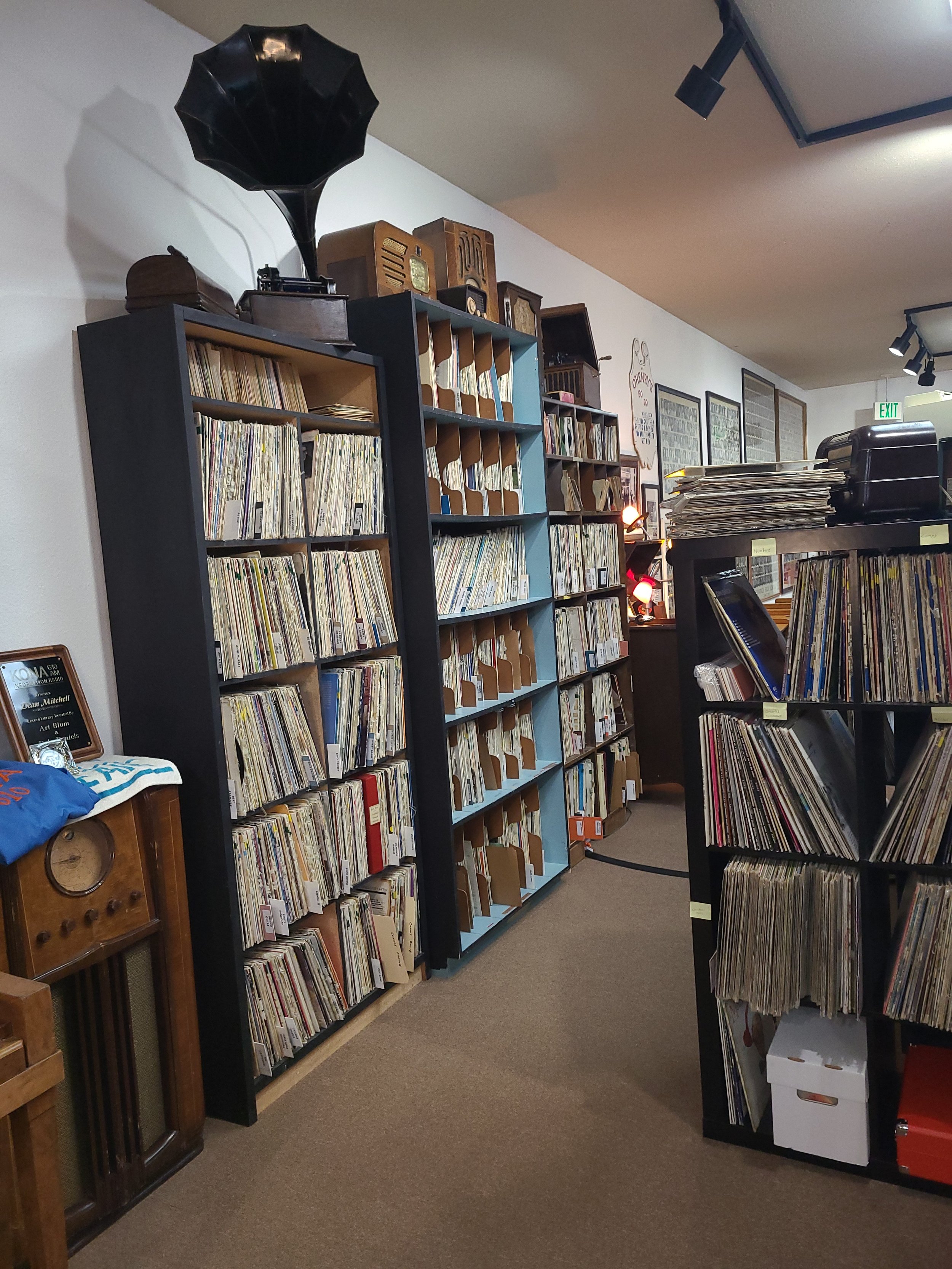 Our large selection of records are waiting to be enjoyed.