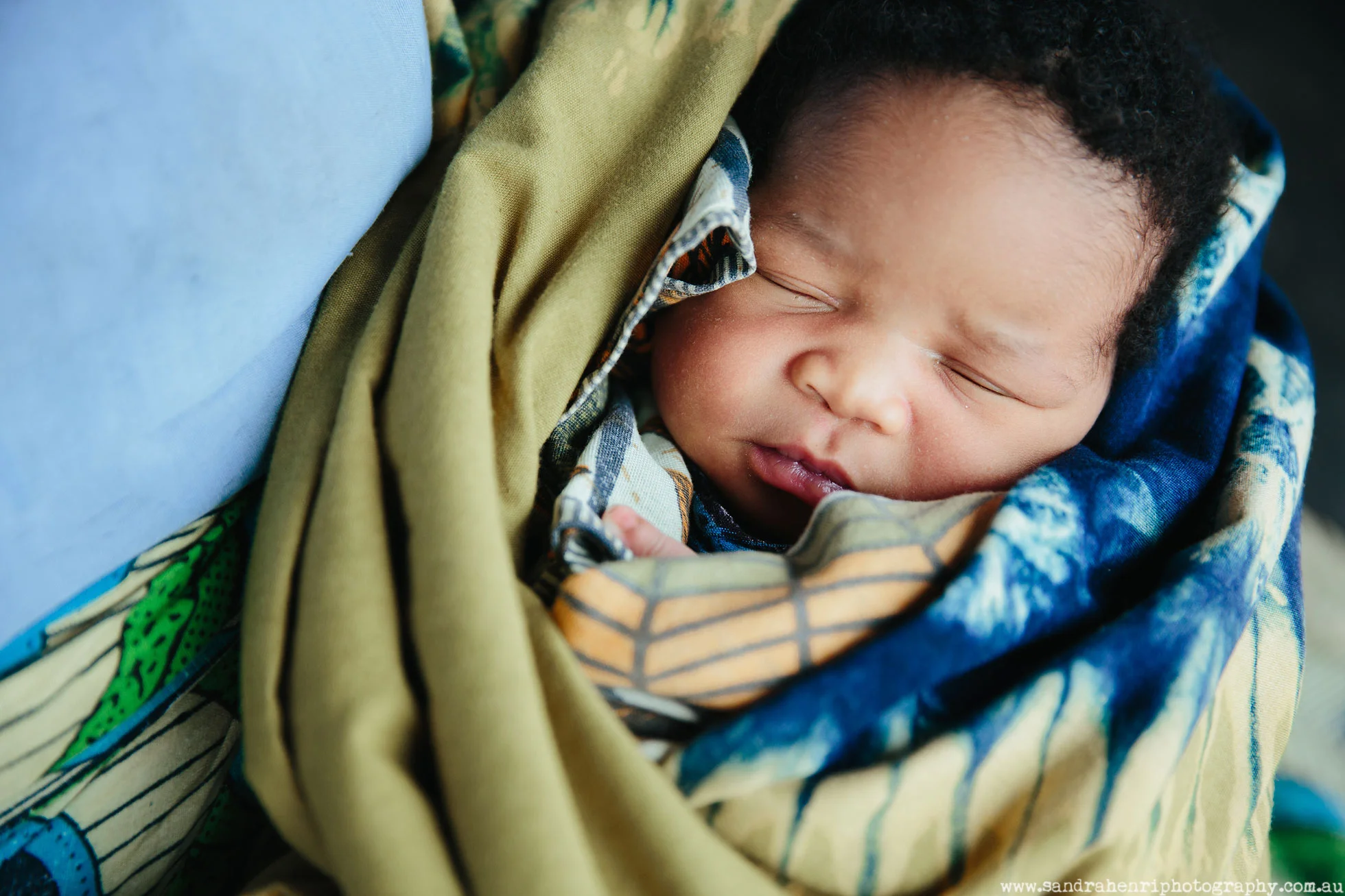 newborn in african village