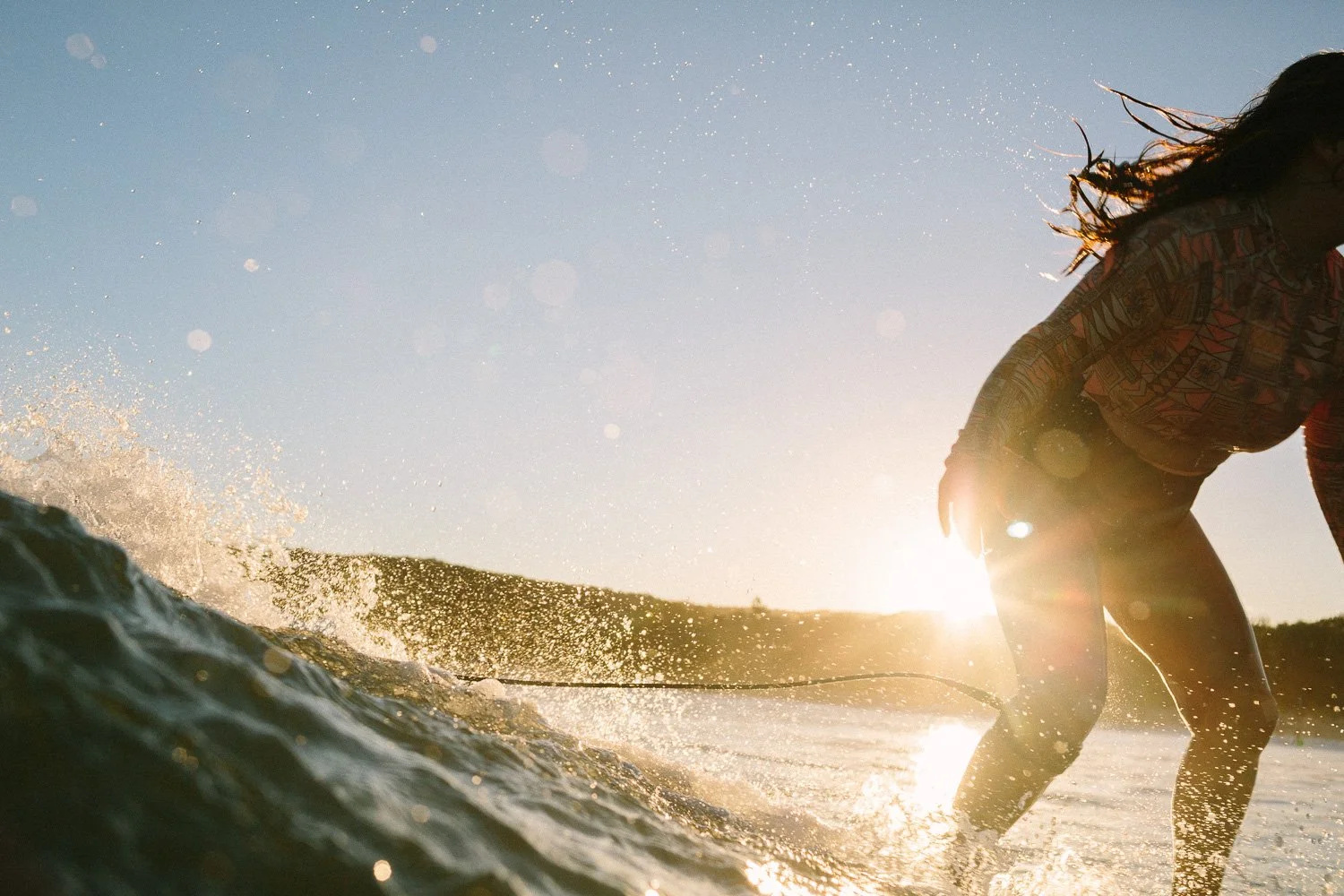 Sunset surfing backlight Umina Beach Sandra Henri Photography.jpg
