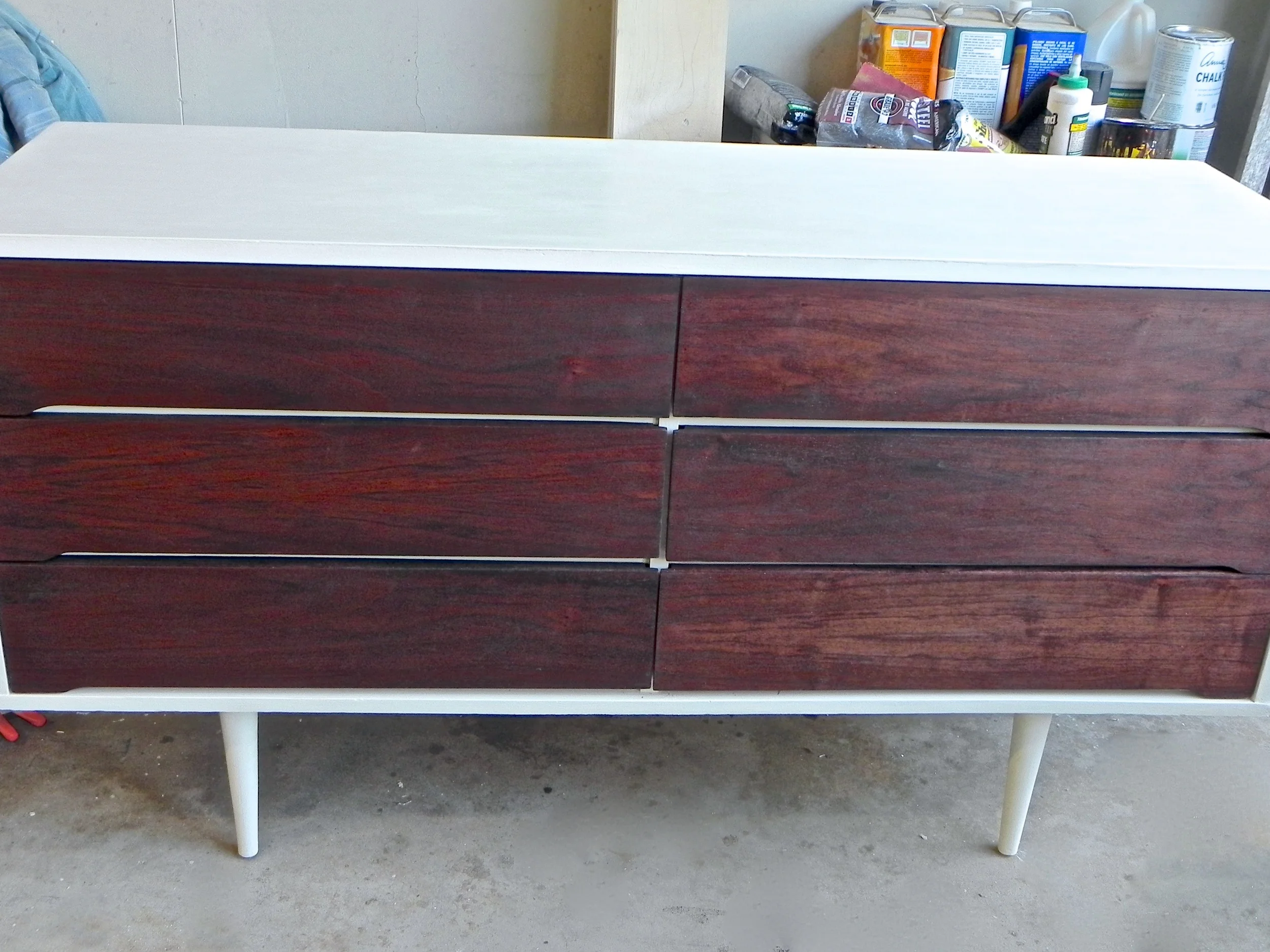 Midcentury Two-Toned dresser - after