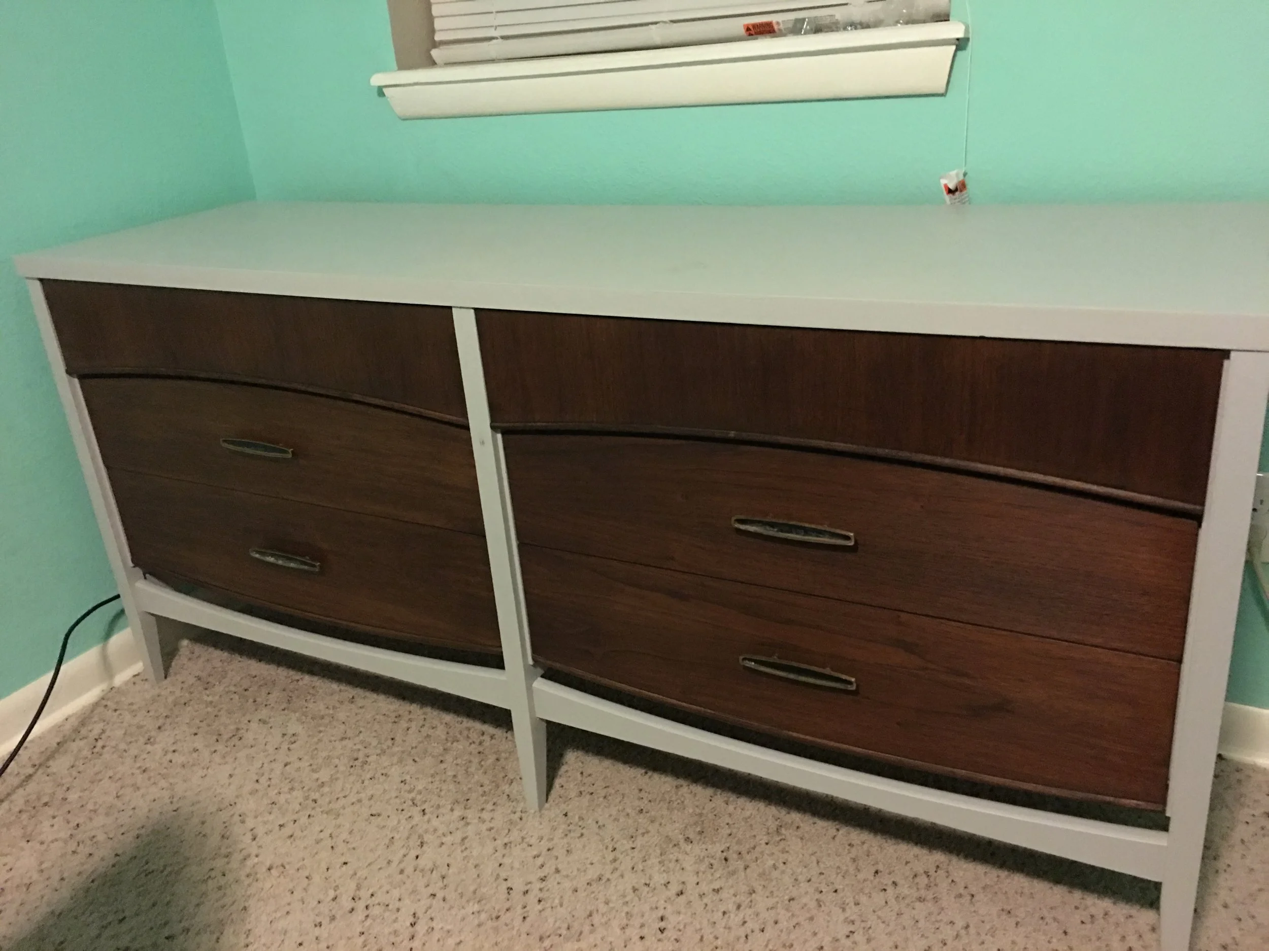 Two Toned Midcentury Dresser