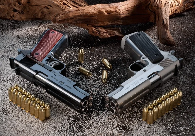 Arsenal Firearms' Double Barrel Pistol shoots two bullets at once