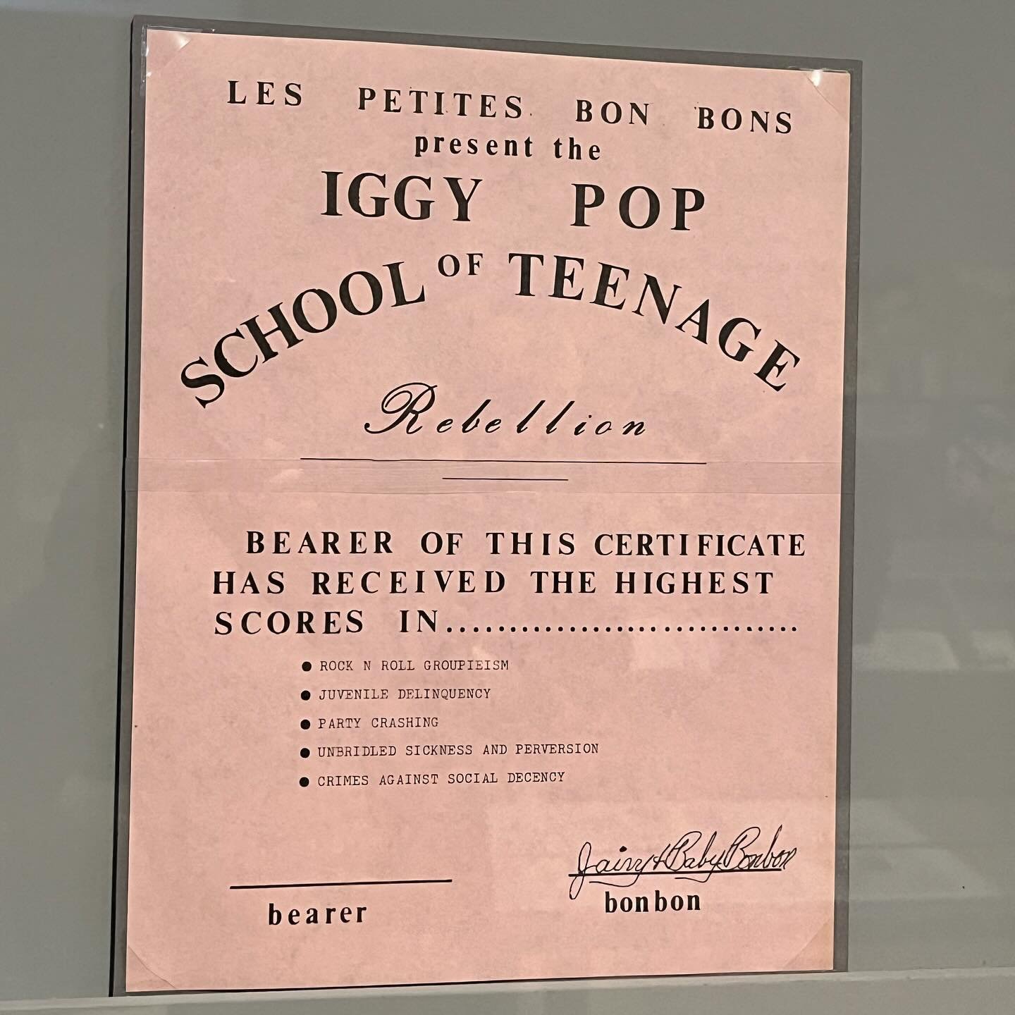 Happy birthday to James Newell Osterberg, aka Iggy Stooge, aka Iggy Pop, born 77 years ago today in Muskegon, Michigan. Image: Jerry Dreva &amp; Robert Lambert, &ldquo;Untitled (&lsquo;Les Petites Bons-Bons Present the Iggy Pop School of Teenage Rebe