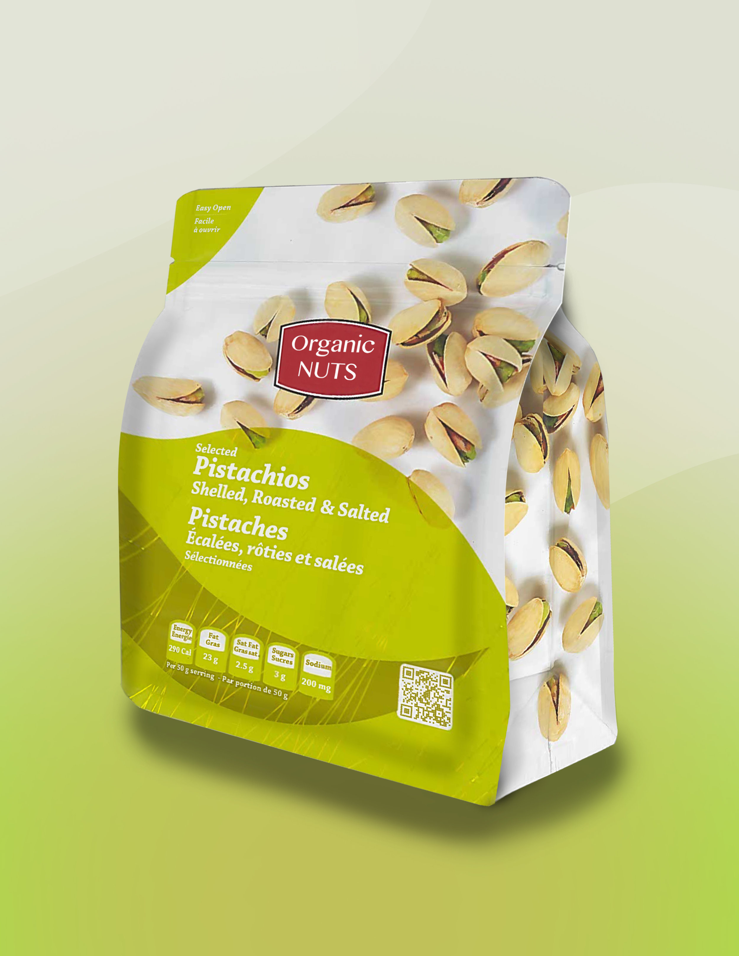 Package of Oragnic Pistachio nuts
