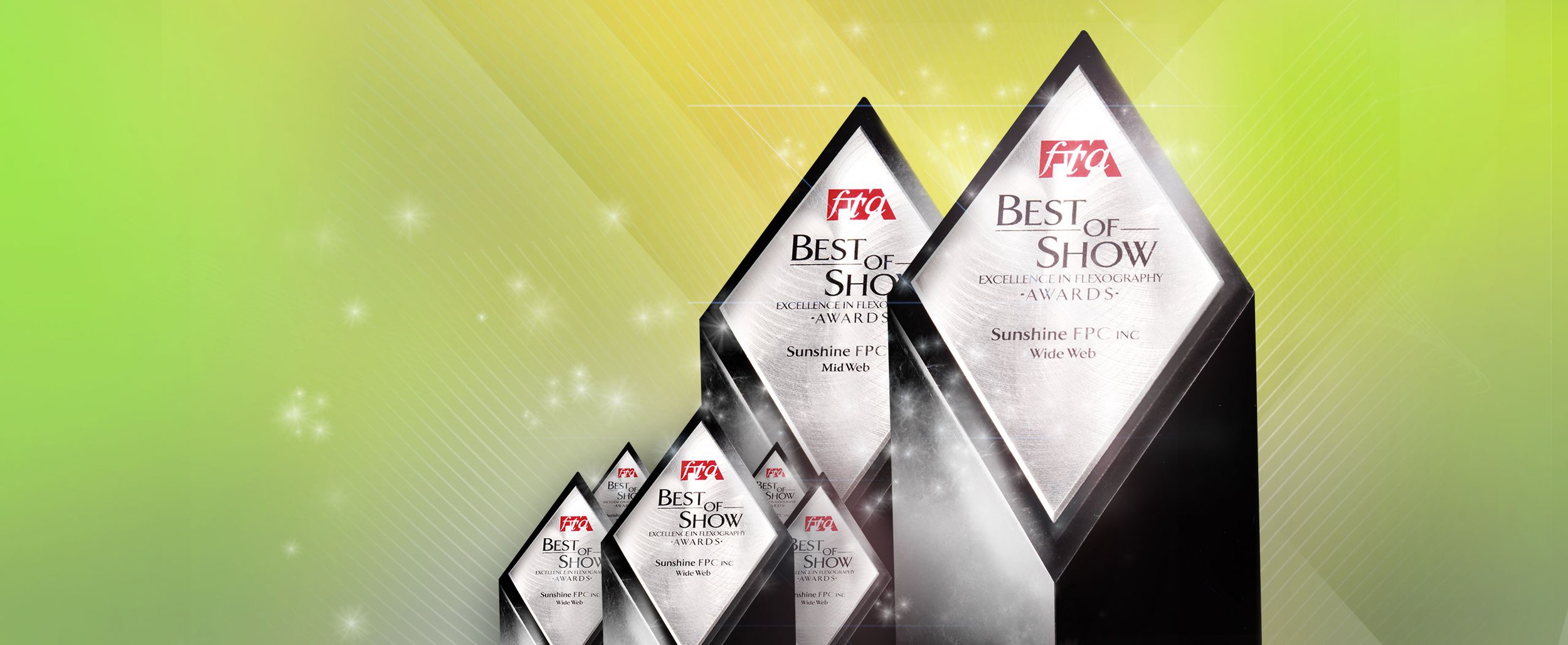 Collection of the FTA's Bets of Show Awards dedicated to Sunshine FPC