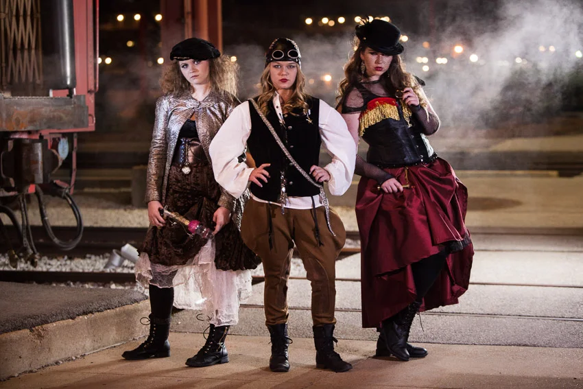The clothing was perfect and we added in some steam for the perfect shot.
