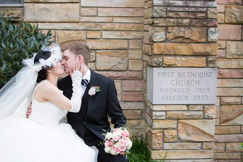 The same church his parents were married at. First Methodist Church