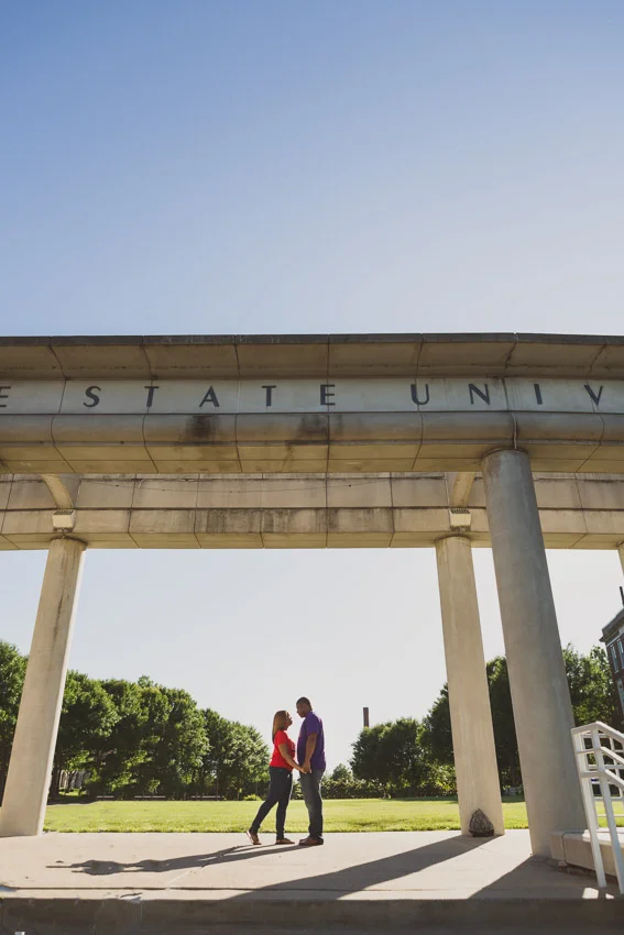 Tennessee State University holds special meaning to Lauren & Desmond and was the perfect location for their engagement session.