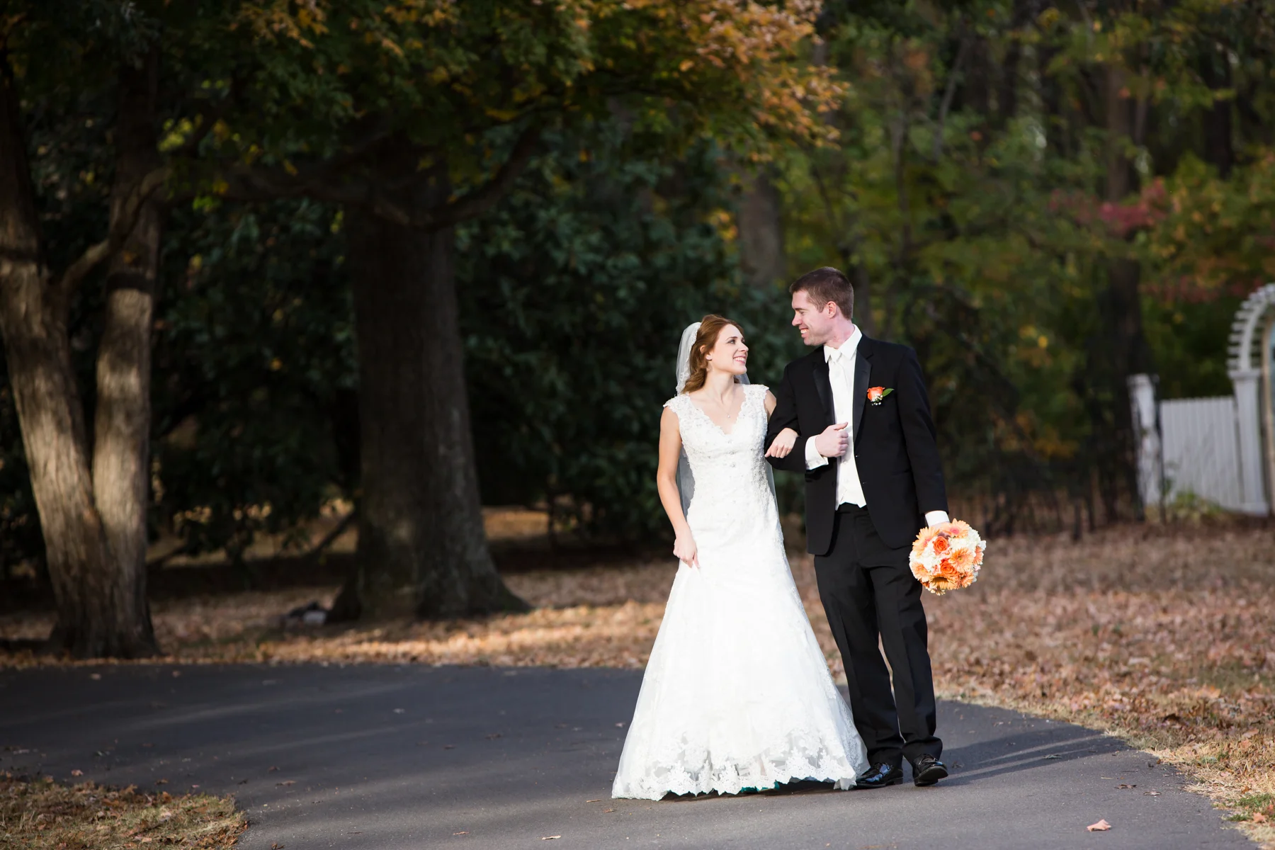 The benefit of doing a first look is it allows time for photographs like this. Kayli and Kevin had their first look at Oaklands Mansion before their ceremony in Smyrna.