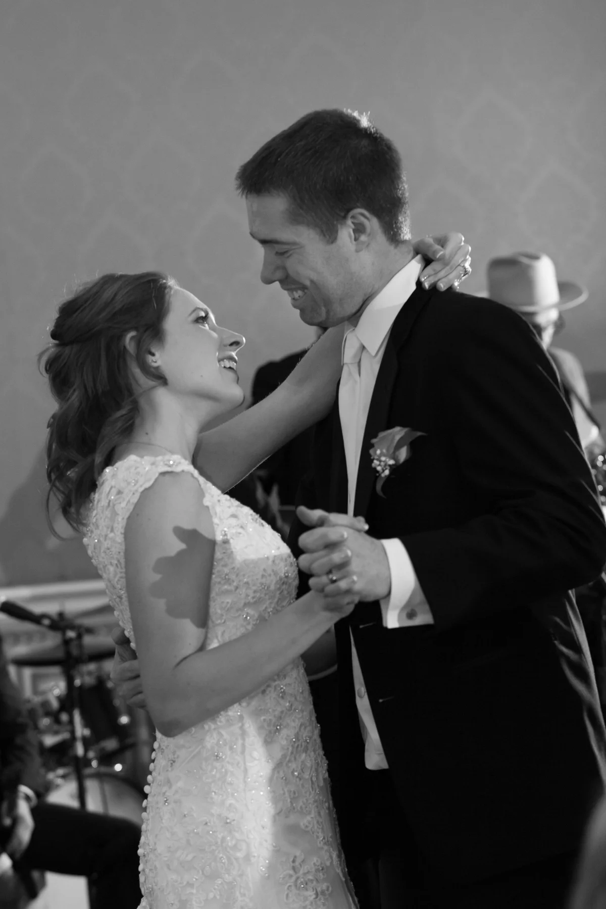 They have such a great connection. They danced to Rewind by Rascal Flats for their first dance.
