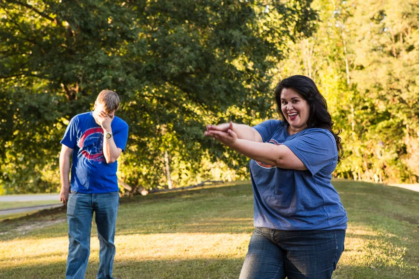 We love when couples incorporate what they love into their sessions...