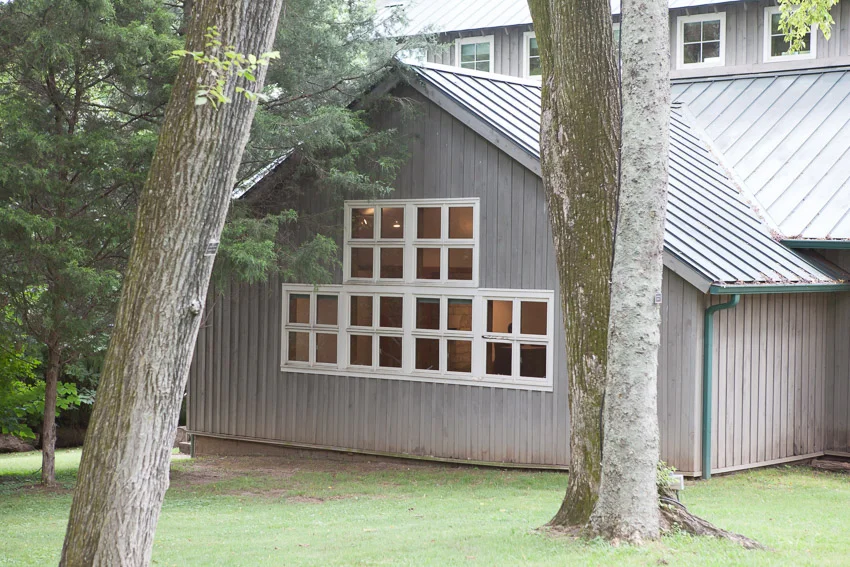 Love the colors, the setting and the windows for this reception and wedding venue.