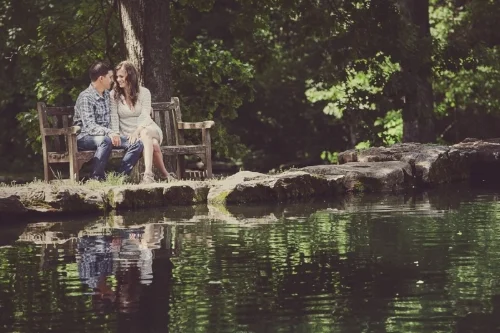 Springtime Engagement Session at Cheekwood Gardens