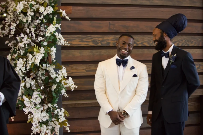 Adrian was all smiles his entire wedding day.