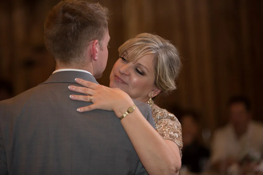 A perfect mother-son dance to celebrate the evening.