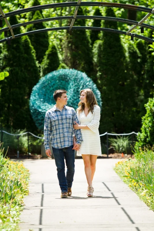 Cheekwood Gardens Engagement Session Photo
