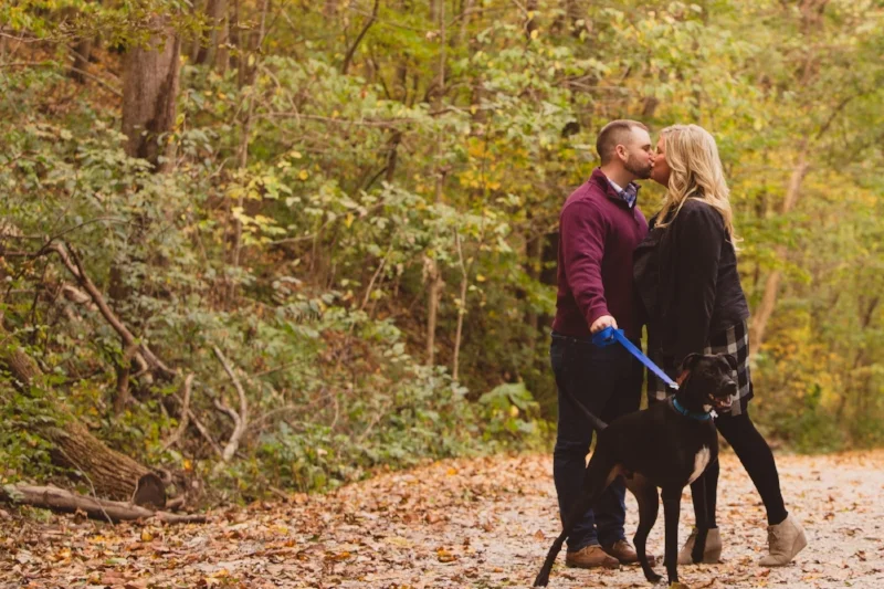 Such a beautiful engagement session location!