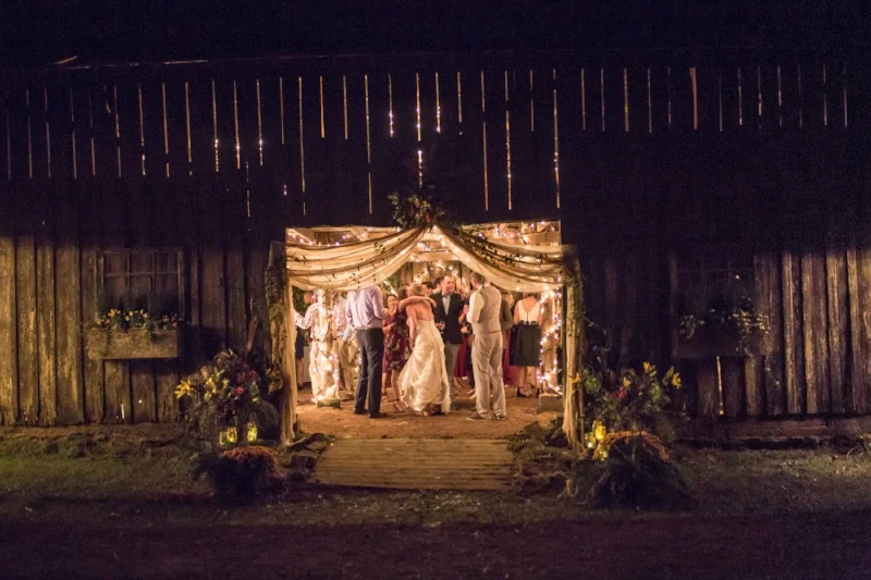 Bride celebrating with family during reception