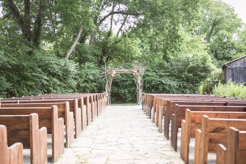 Outdoor Ceremony location at Meadow Hill Farm