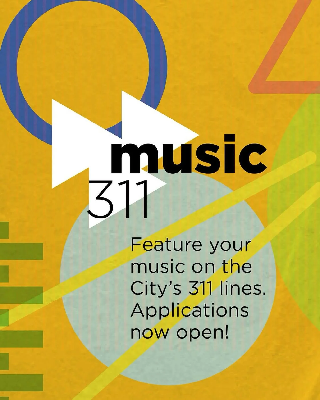 Local musicians! @saugaculture wants you on the City&rsquo;s 311 lines in 2026.

The Music 311 program features local music on the City of Mississauga&rsquo;s 311 call queue lines, Council meeting live stream, and various other channels. 12 recording