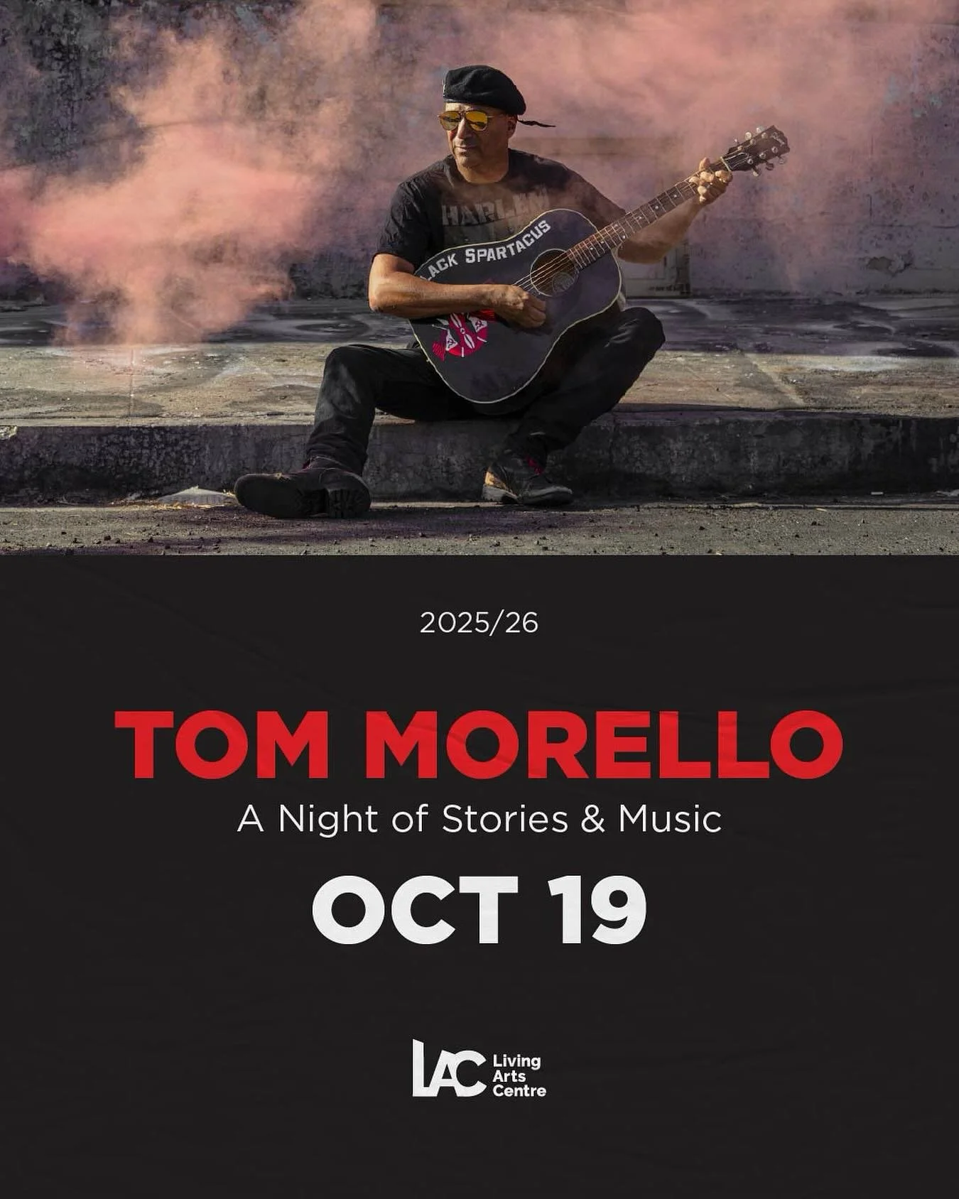 Want to see @tommorello: rock god, justice fighter, ivy leaguer &amp; of course @rageagainstthemachine&rsquo;s guitar virtuoso LIVE @livingartsctr on OCT 19?! 

We have 2 tickets for you! Share this post &amp; tag in the comments section who you woul