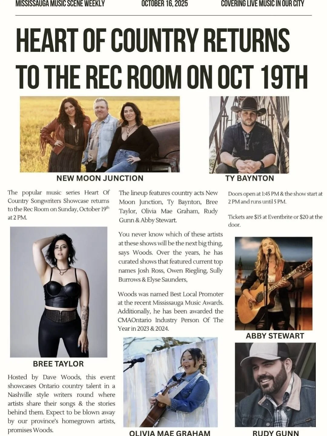 SUNDAY @ The Rec Room SQ!
TIX: https://shorturl.at/Y6Tdq

Brought to you by @inthecountry_with_davewoods.