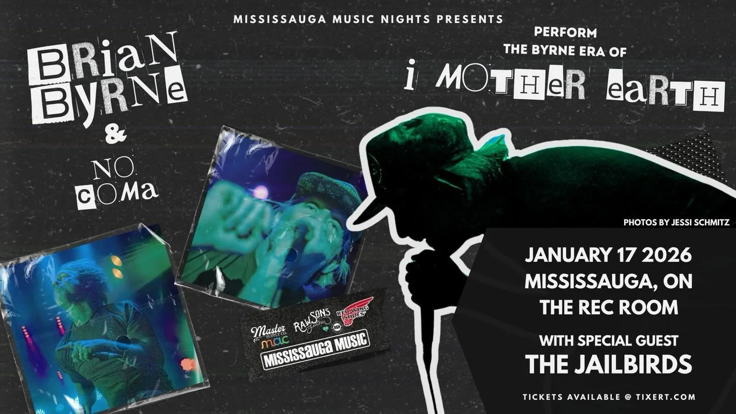 Mississauga Music Nights are back in 2026!!!

FIRST UP: Multi-Platinum Award-Winning Canadian Artist @brian_byrne13, formerly of @imotherearth, supported by @thejailbirdsband.

JAN 17 @ The Rec Room SQ1
TICKETS: link in bio

Thanks to our partners @c
