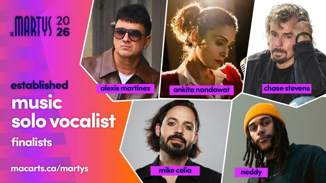 Congratulations to @mississauga.arts Council&rsquo;s music finalists for the 2026 MARTYS! 🎉

🎟️ Get your tickets here: zeffy.com/en-CA/ticketing/the-2026-marty-awards