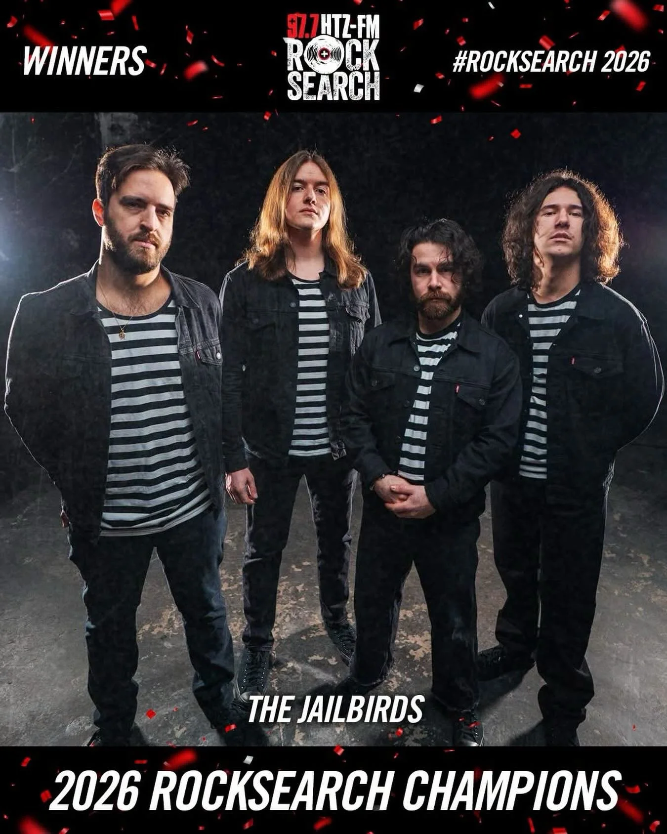 Congrats @thejailbirdsband for winning @977htzfm&rsquo;s Rocksearch!! 🤘