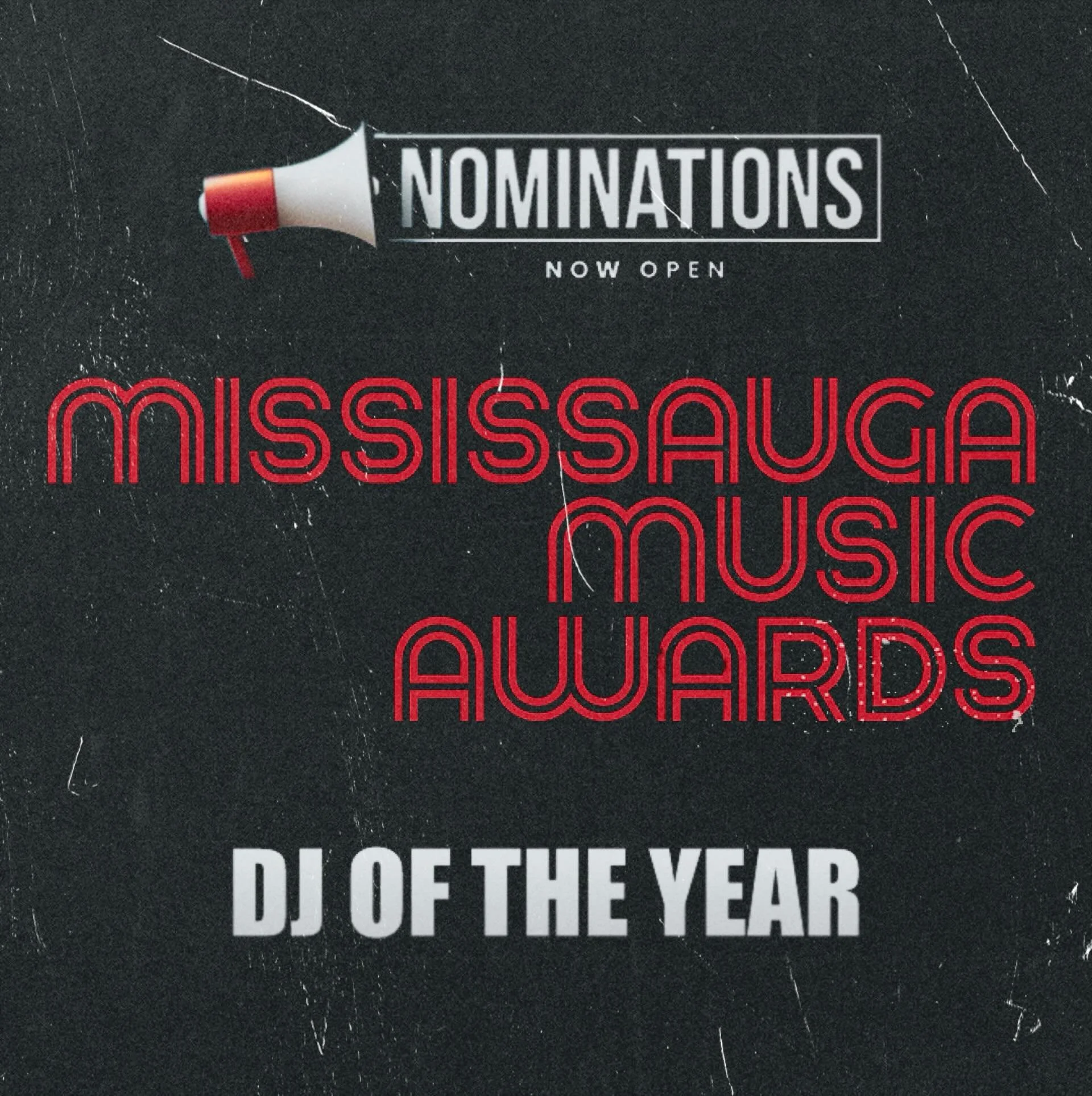 MISSISSAUGA MUSIC AWARDS are back SEP 12!

We have a new category: who is your favourite Mississauga-based DJ &amp; why?

NOMINATE &ldquo;DJ OF THE YEAR&rdquo;: www.mississaugamusic.com/awards