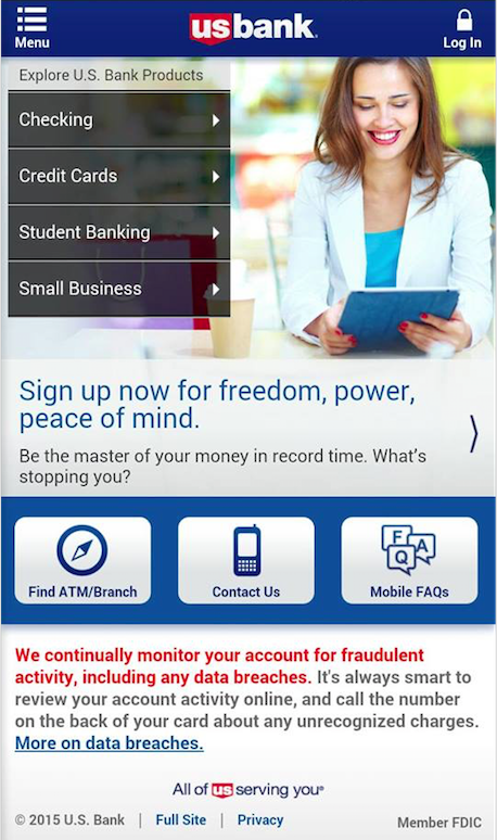 U.S. Bank Mobile Sign Up & Enroll