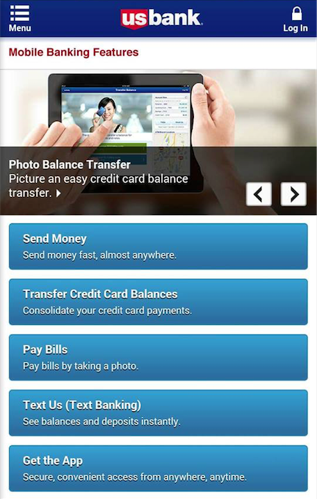 U.S. Bank Mobile Banking Features