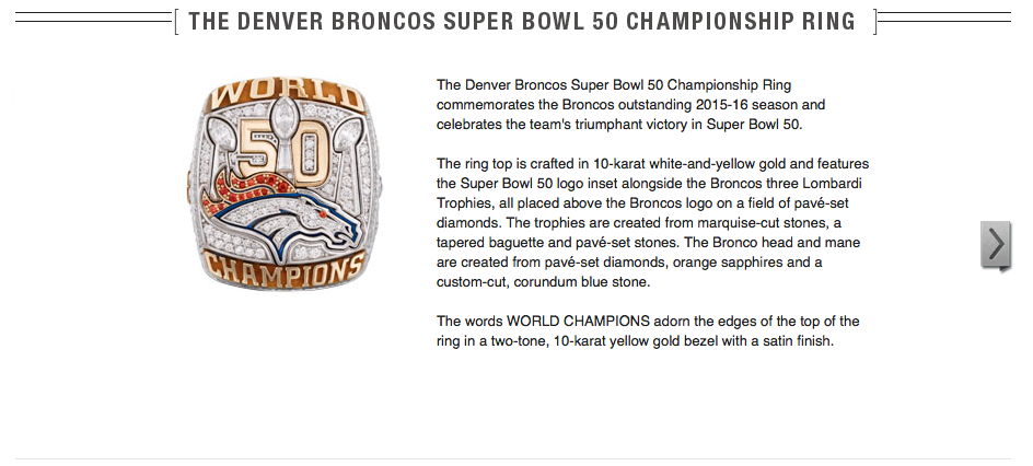 Jostens - Denver Broncos Website