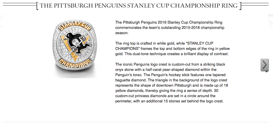 Jostens - Pittsburgh Penguins Web Site