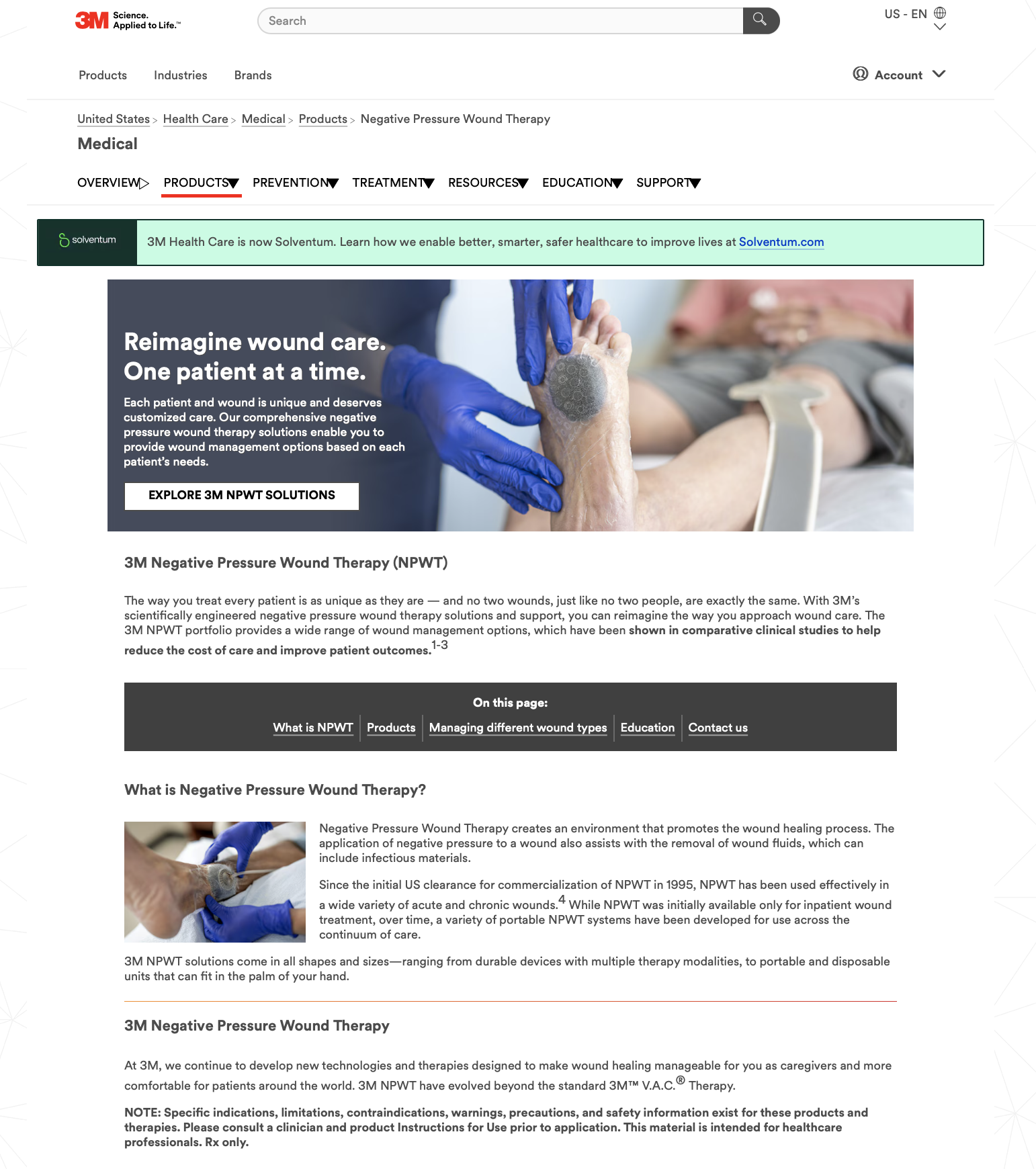 3M Negative Pressure Wound Therapy