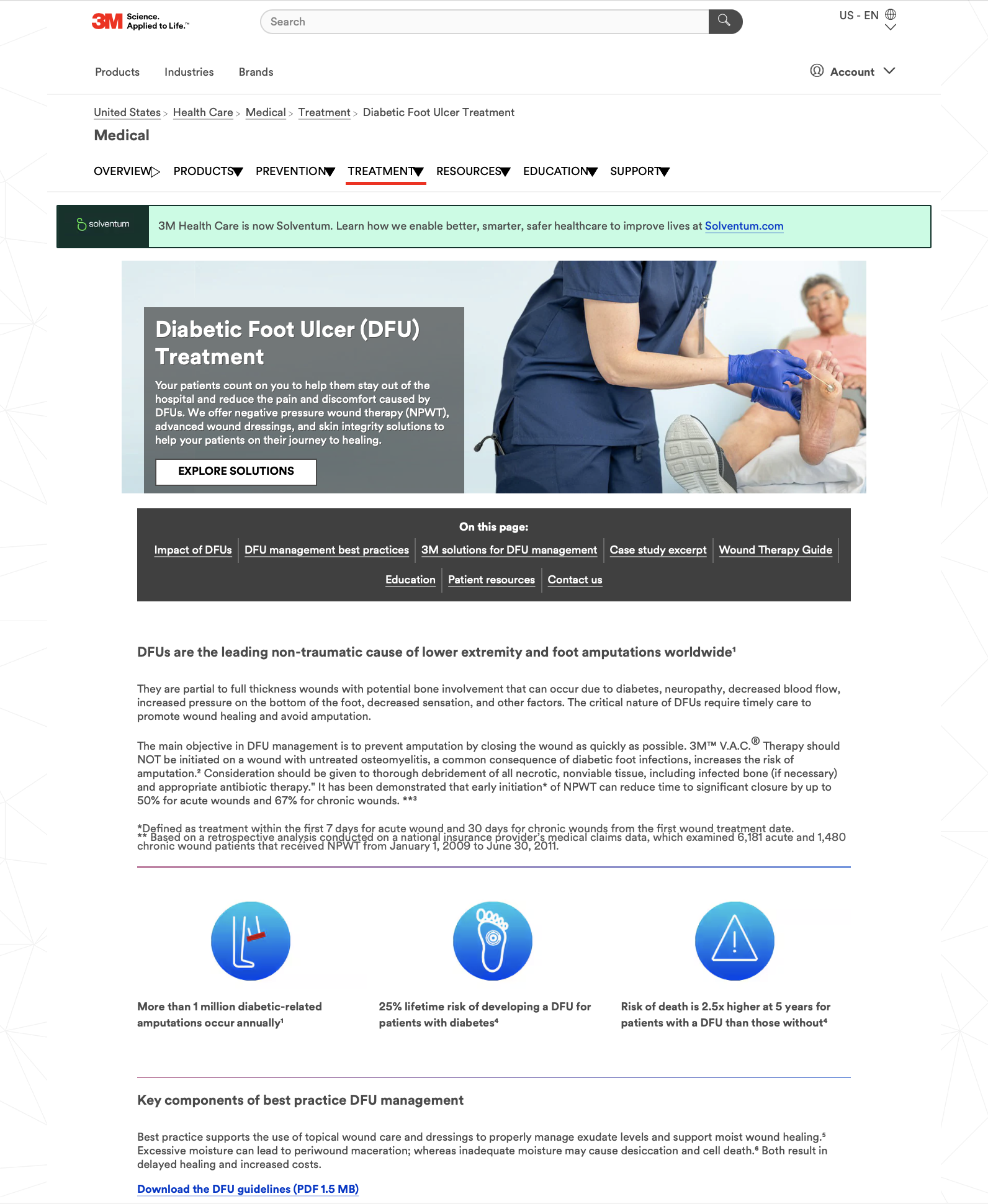 3M Diabetic Foot Ulcer (DFU) Treatment