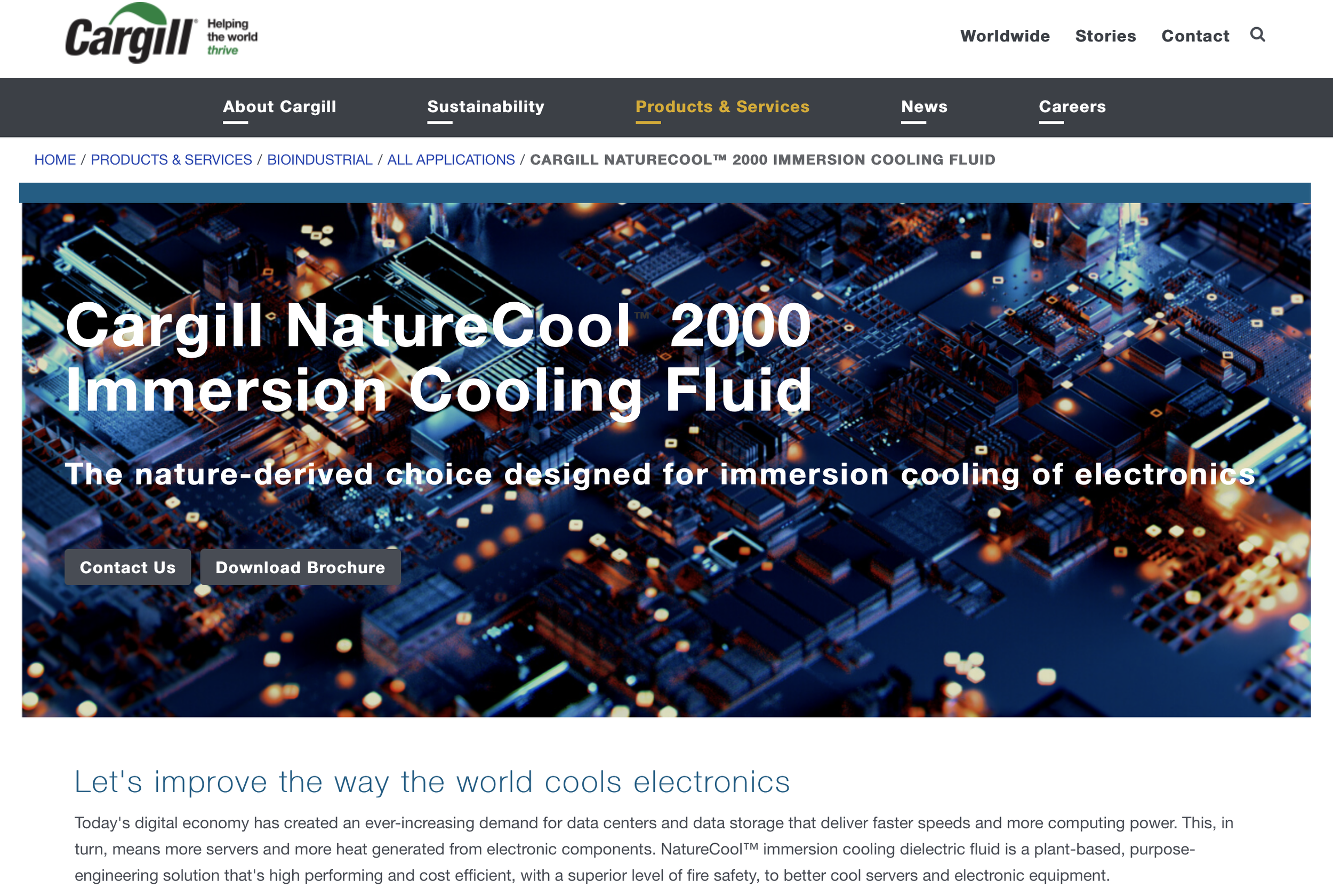 NatureCool™ Immersion Cooling Fluid Website