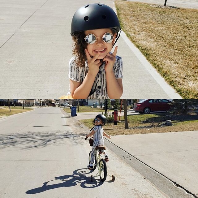 Yesterday's bike ride.  This kid is killing it.