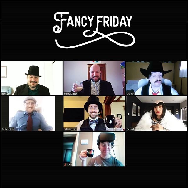 Just another Friday meeting...
.
.
.
#iwokeuplikethis #fancyfriday #WFH #remoteworking #meeting #conferencecall #dressup #workplaceculture
