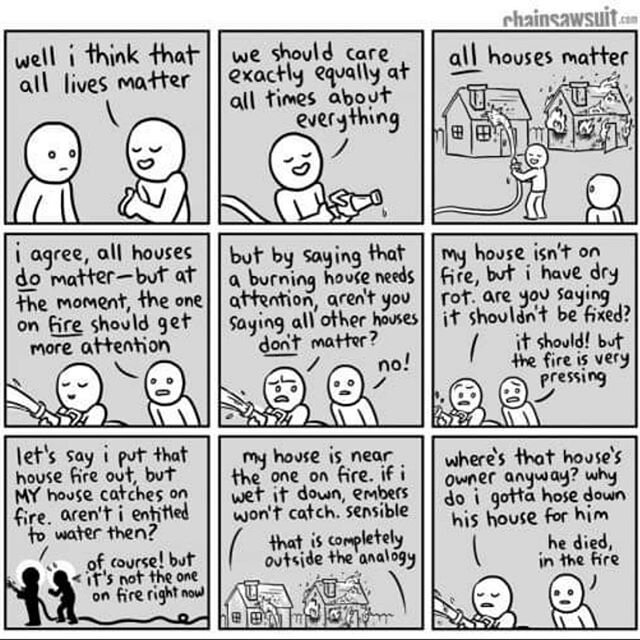 Oh man, this breaks it down so well for those who are constantly posting the all lives argument. Shtap.