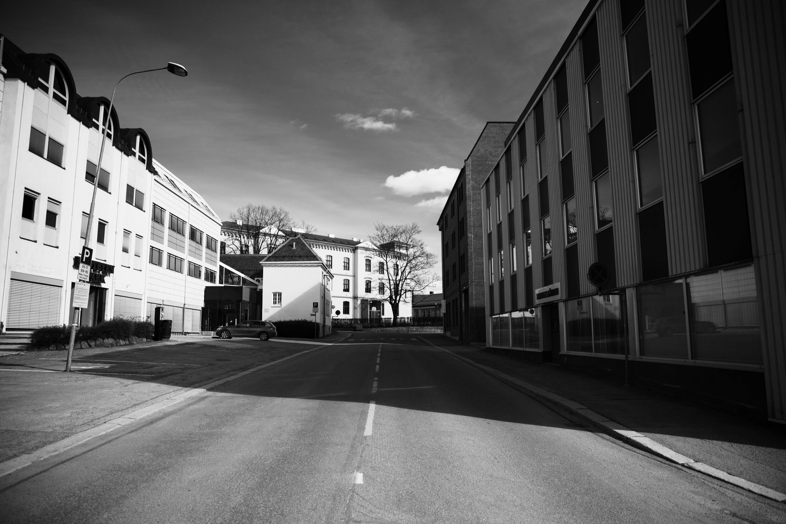 Empty streets of Hamar easter 2020