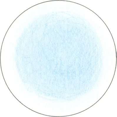 2) Color the inside of your bubble in a medium light color. Keep the edges soft. and leave the outer edges white.