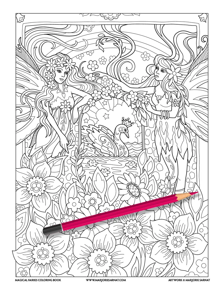 Fairies with Swan