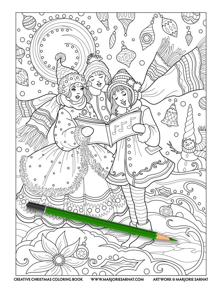 Creative Haven Christmas Cats Coloring Book [Book]
