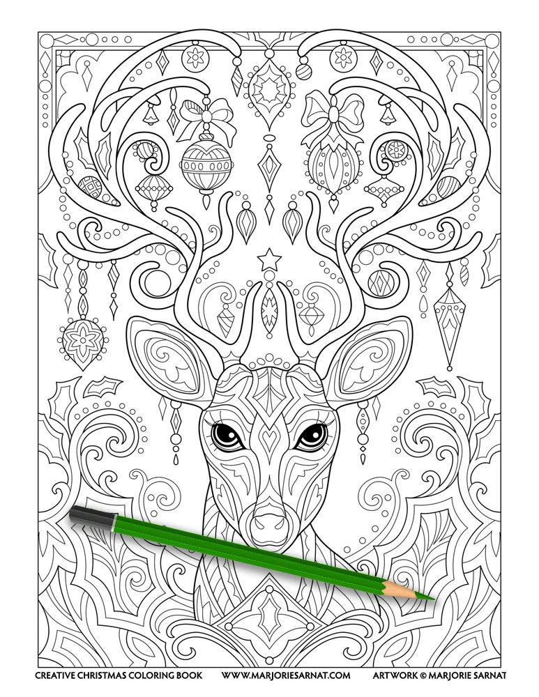Reindeer with Ornaments