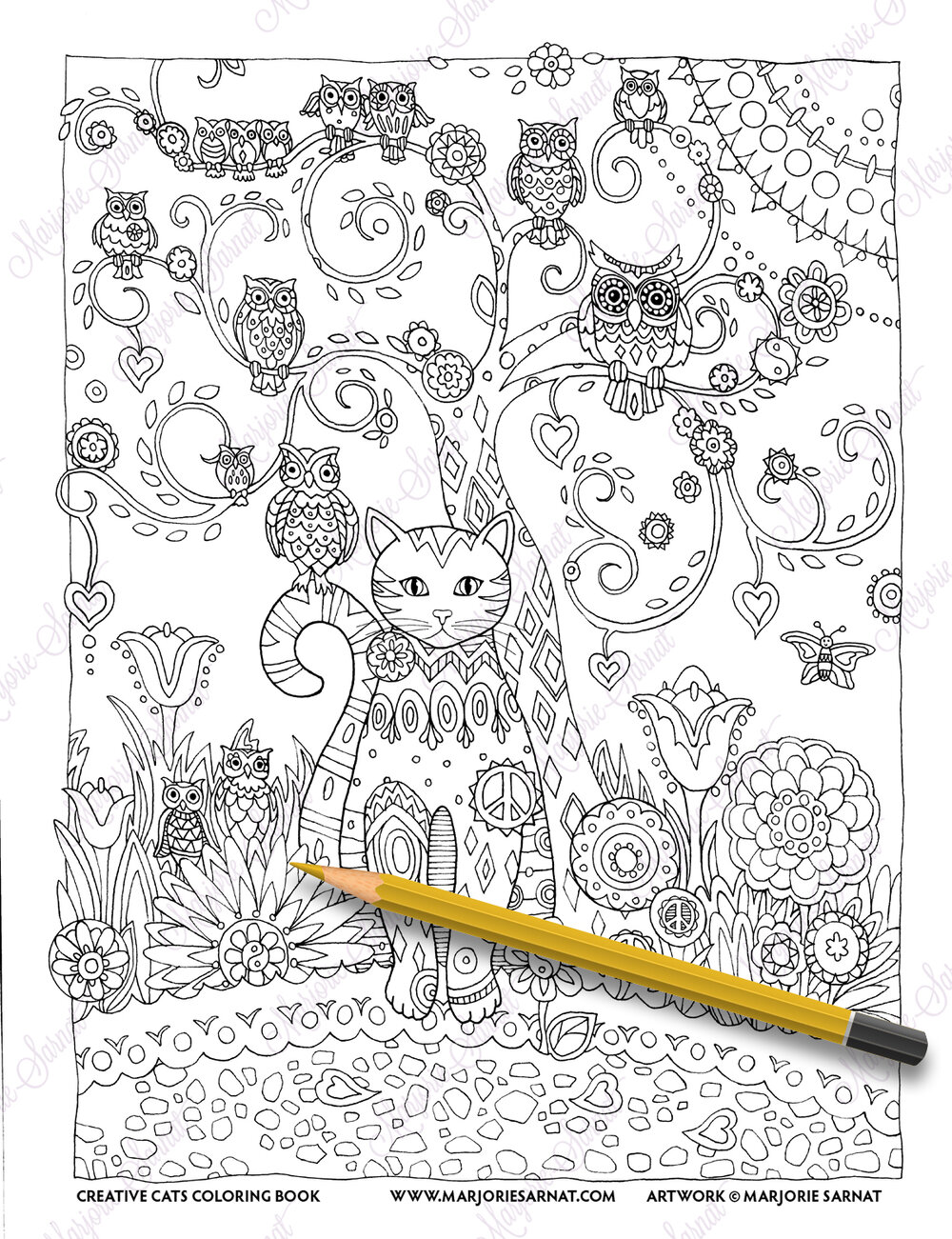 CAT COLORING BOOK for Adults **NEW**
