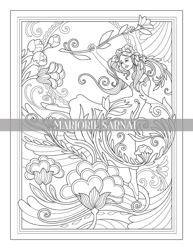 A Mother's Love Coloring Collection, 30 Printable Coloring Pages — Marjorie  Sarnat Design & Illustration