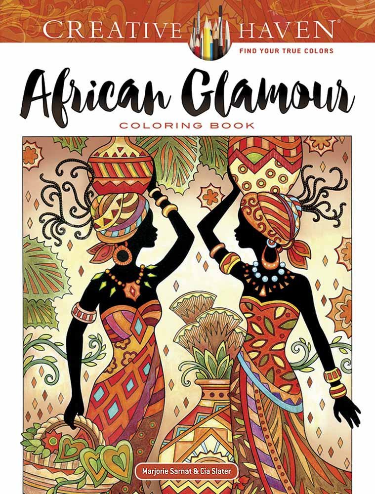 African Glamour Coloring Book