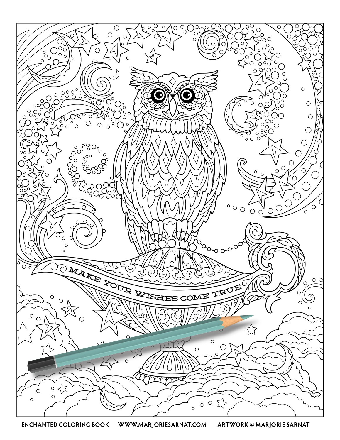 Owl And Magic Lamp