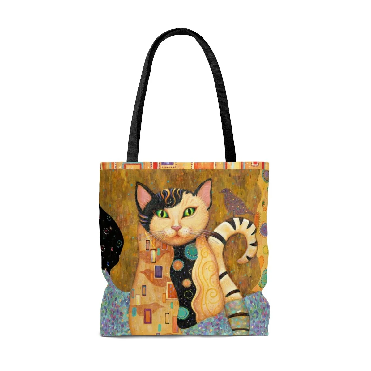 Gustav Klimt style Tote Bag, Kleo Kats, Audubon cat
